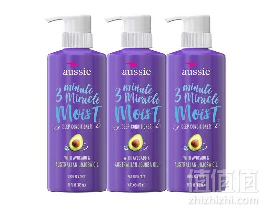 Aussie 袋鼠 3分钟奇迹滋润护发素 475ml*3个装 Prime会员凑单免费直邮含税到手151.4元