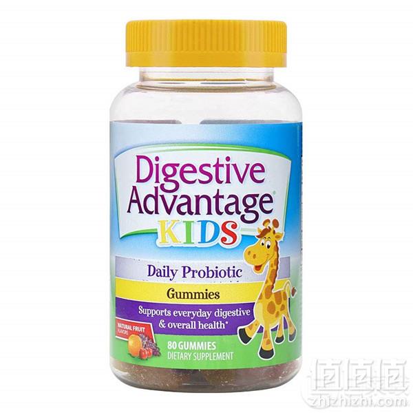 ￥43/瓶，限Prime会员，Schiff 旭福 Digestive Advantage 儿童益生菌助消化小熊软糖 水果味 80粒*3瓶128.75包邮包税（双重优惠）