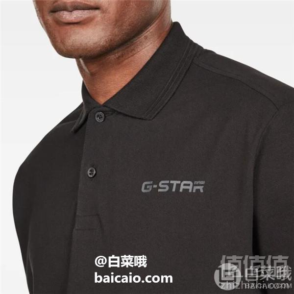 限M码，G-Star Raw Shelo Graphic 男士弹力有机棉Polo衫 Prime会员免费直邮含税到手233元