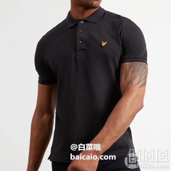 限XL码，Lyle & Scott 苏格兰金鹰 男士弹力棉修身Polo衫 Prime会员凑单免费直邮含税到手新低134元