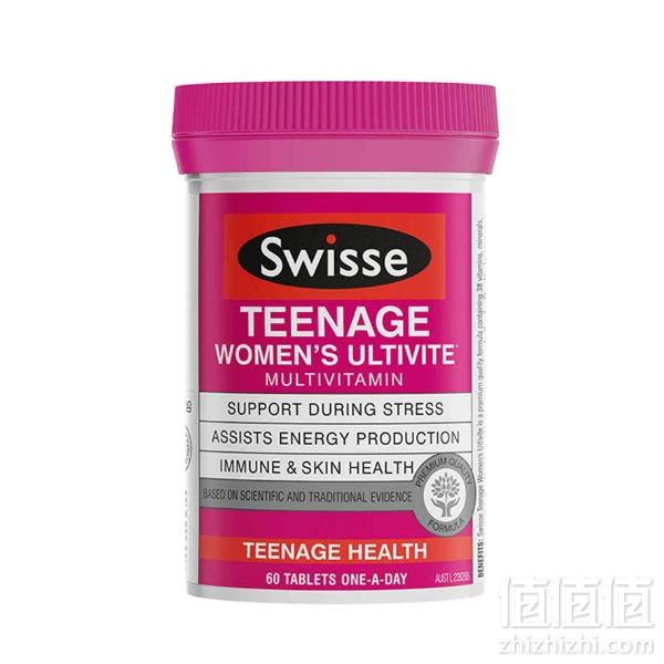 限Prime会员，Swisse 女性青少年复合维生素60片37.24元包邮包税（双重优惠）