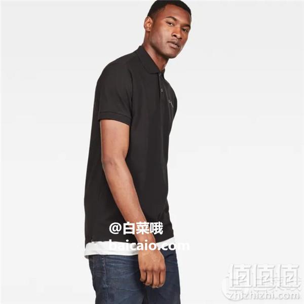 限M码，G-Star Raw Shelo Graphic 男士弹力有机棉Polo衫 Prime会员免费直邮含税到手233元