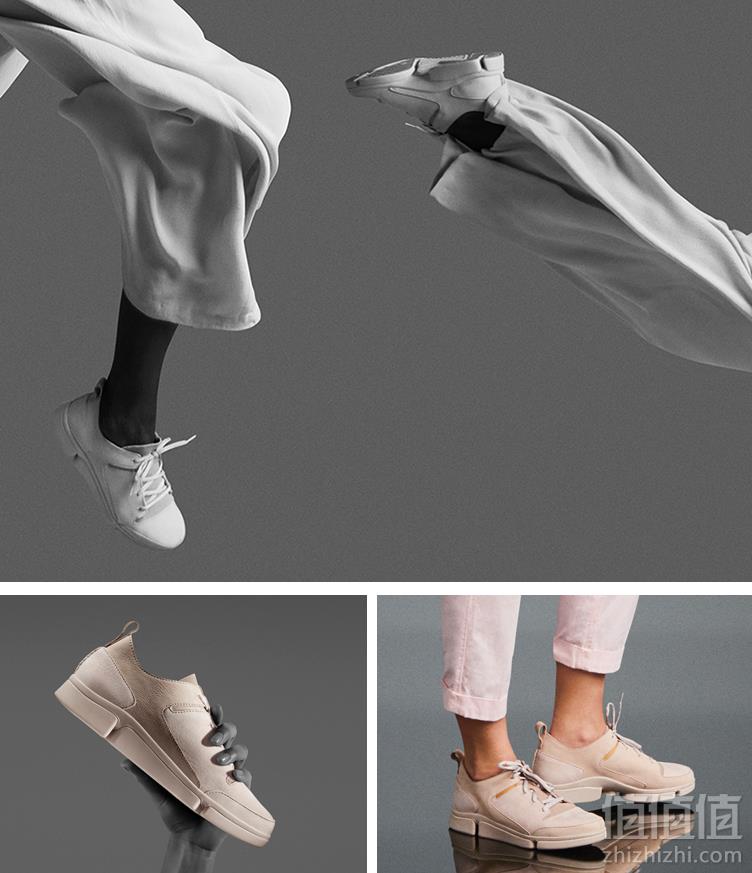 19新款，Clarks 其乐 Tri Turn 女士三瓣底圆头系带休闲鞋 Prime会员免费直邮到手443.56元（国内1190元）
