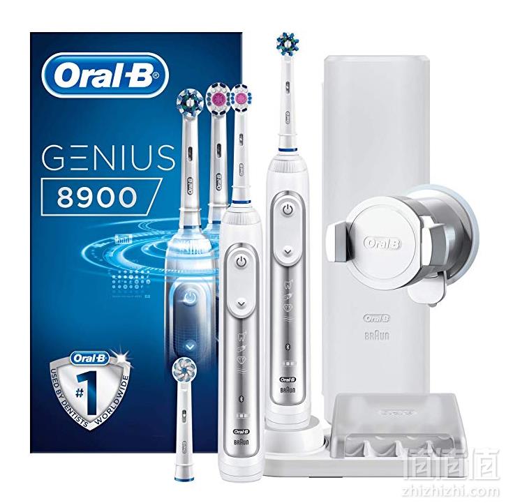 新低价，Oral-B 欧乐-B Genius 8900 智能电动牙刷 双手柄套装 Prime会员免费直邮含税到手到手新低830.61元