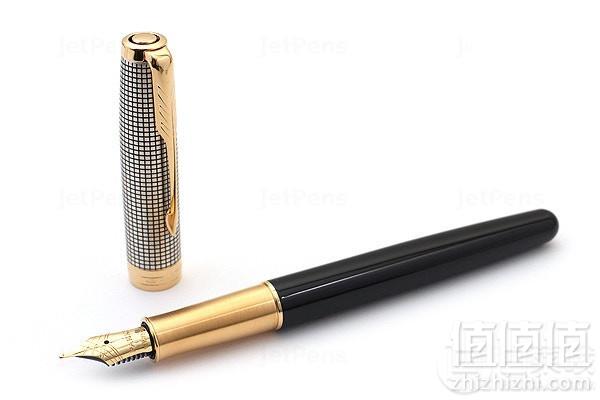Parker 派克 Sonnet卓尔系列 光影格纹 18K金 钢笔F尖 Prime会员免费直邮含税到手1120元