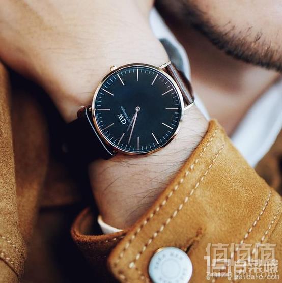 <span>白菜！还有3块</span>Daniel Wellington 丹尼尔·惠灵顿 Classic Black全黑男士时尚腕表 DW00100127新低323元包邮包税（Prime会员再9.5折）