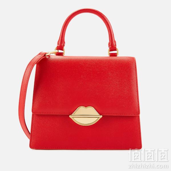 Lulu Guinness Women's Lip Push Lock Patty Bag - Scarlet: Image 01