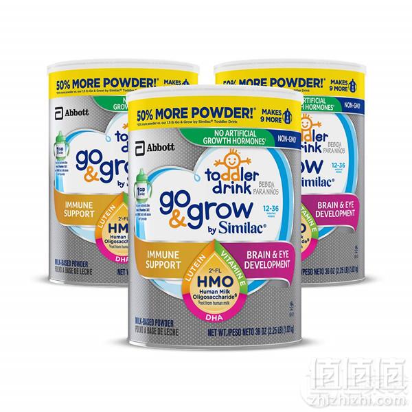 Similac 美版雅培 Go & Grow 心美力 含2'-FL HMO 3段婴幼儿配方奶粉1.02kg*3罐 Prime会员免费直邮含税到手578元