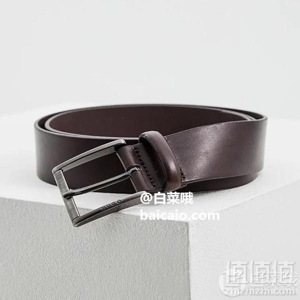 限115码，HUGO Hugo Boss 雨果·博斯 Greid 男士真皮皮带 Prime会员凑单免费直邮含税到手168元