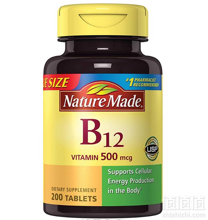 Nature Made 天维美 维生素B12 500微克 200片 Prime会员凑单免费直邮含税到手新低63.61元