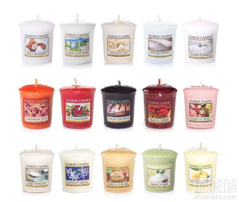 Yankee Candle 扬基蜡烛  Votive Value 香薰蜡烛套装（流行香味混装）49g*15块 Prime会员凑单免费直邮含税到手150.94元