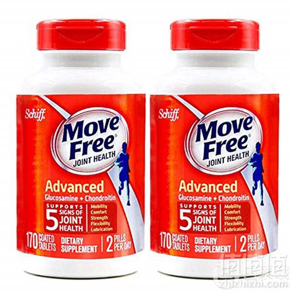 Schiff 旭福 Move Free 维骨力 红盒基础保健配方170粒*2瓶183元包邮包税（Prime会员再9.5折）