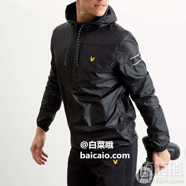 2.5折！Lyle & Scott 苏格兰金鹰 男士超轻连帽运动夹克JK1061 Prime会员免费直邮含税到手288元