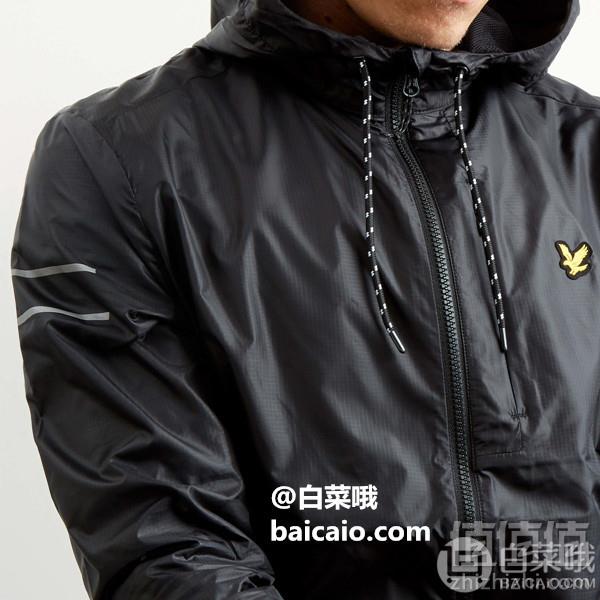 2.5折！Lyle & Scott 苏格兰金鹰 男士超轻连帽运动夹克JK1061 Prime会员免费直邮含税到手288元