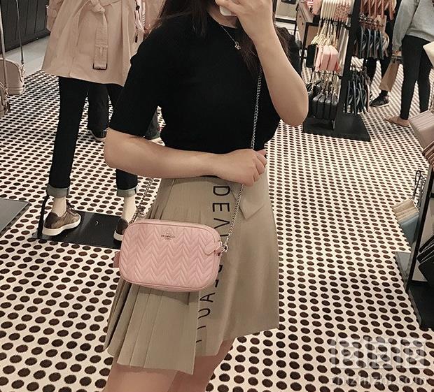 618预售： COACH 蔻驰 F72998 女士真皮链条单肩斜挎包799元包邮（需50元定金）