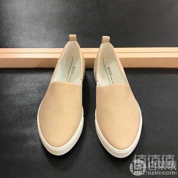 限35码，ECCO 爱步 Gillian吉莉系列 女士真皮透气一脚蹬休闲鞋 Prime会员免费直邮含税到手318元