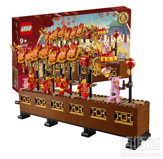 LEGO 乐高 中国春节 80102 新年舞龙 限定款409元包邮（下单满减）