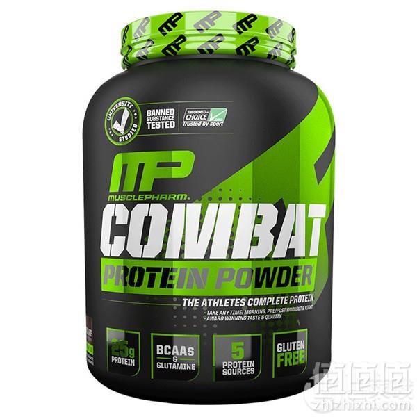 2件0税免邮！MusclePharm 巧克力牛奶味 Combat战斗乳清蛋白粉4磅 .43（下单7折）约225元