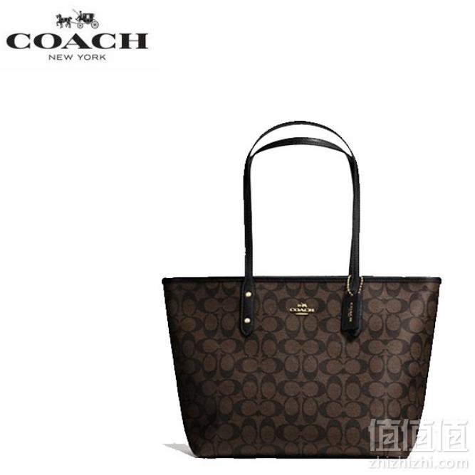 COACH 蔻驰  City Zip Tote 中号托特包 F58292新低699元包邮包邮