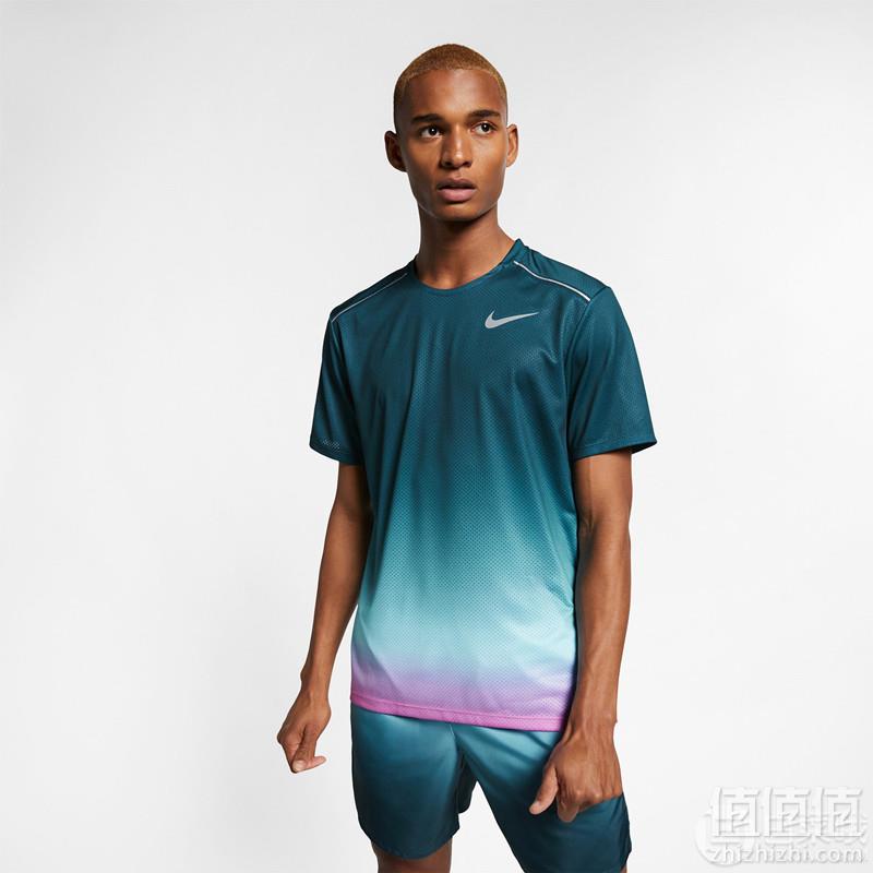 Nike 耐克 Dri-FIT Miler 男子速干短袖运动T恤*2件 ￥378包邮189元/件（需用码）