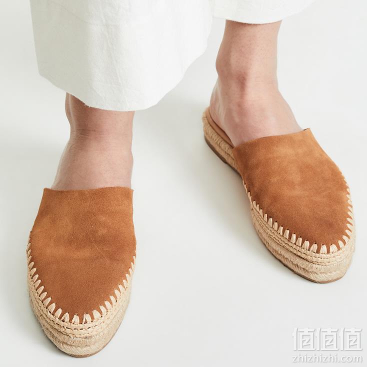 19新款，Sam Edelman 女士Austin编织底真皮渔夫拖鞋 G4016L 3色205元包邮