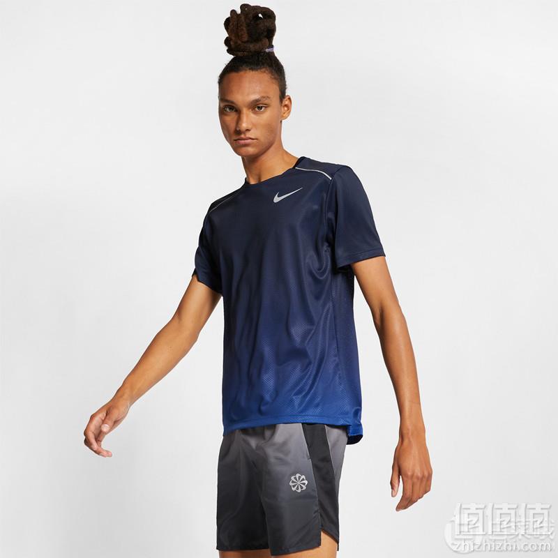 Nike 耐克 Dri-FIT Miler 男子速干短袖运动T恤*2件 ￥378包邮189元/件（需用码）