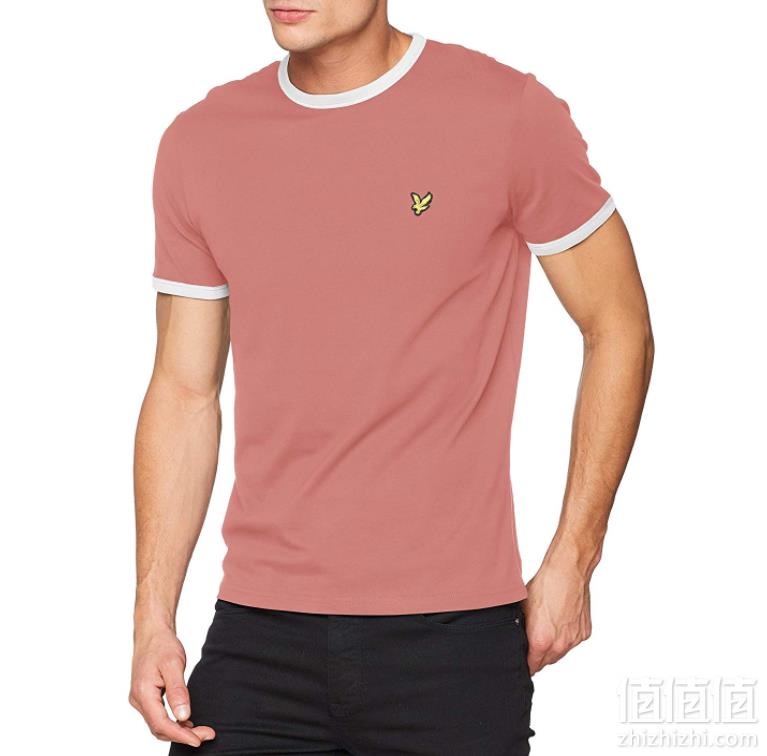 限L码，Lyle & Scott 苏格兰金鹰 Ringer 男士纯棉撞色短袖T恤 prime会员凑单免费直邮到手182元