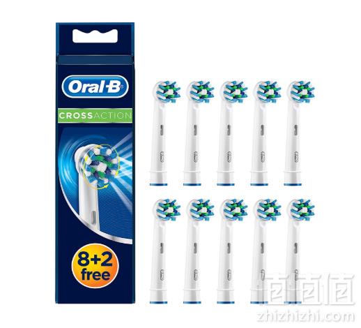Oral-B 欧乐B Cross Action 电动牙刷更换刷头 10支装到手207元