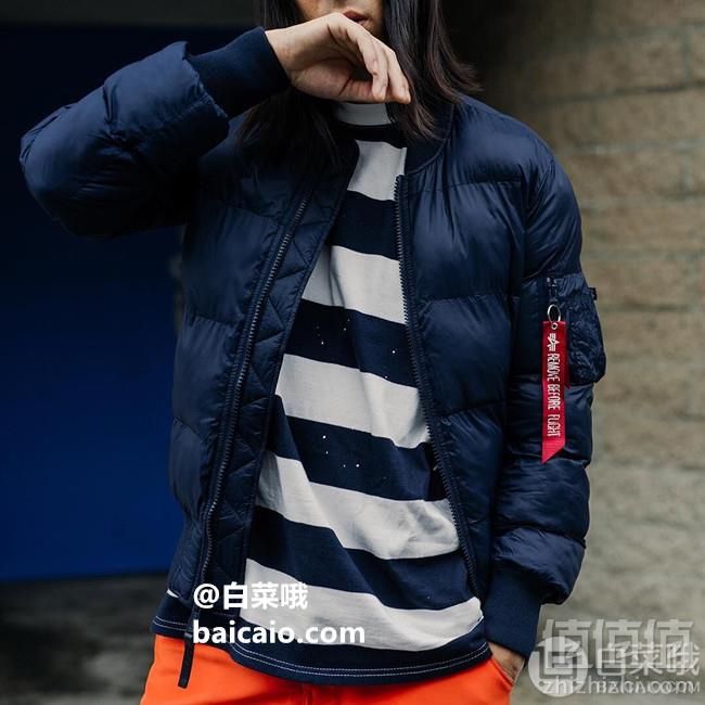 库存浅！限S码，Alpha Industries 阿尔法 MA-1 Echo 男士飞行员保暖夹克 Prime会员免费直邮含税到手483元