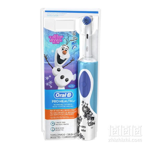 Oral-B 欧乐B 冰雪奇缘 儿童电动牙刷 带2个刷头 Prime会员凑单免费直邮含税到手155元