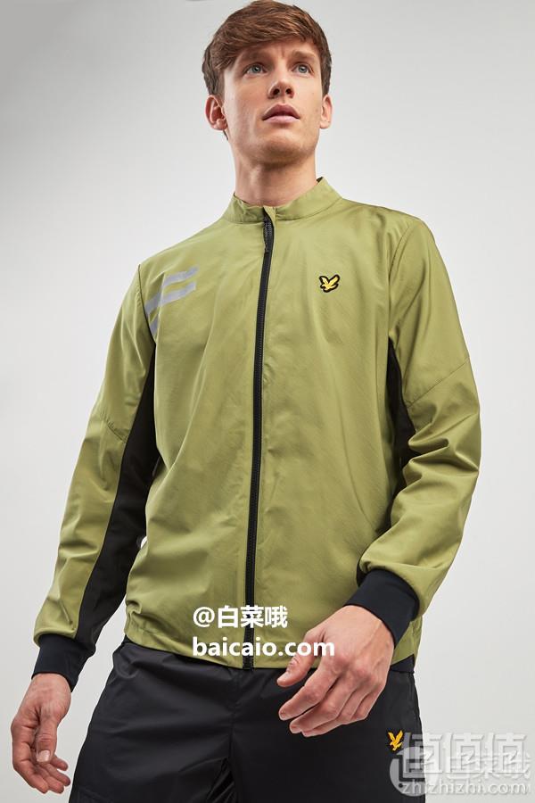 限XL码，Lyle & Scott 苏格兰金鹰 男士超弹运动夹克JK1060 Prime会员免费直邮含税到手226元