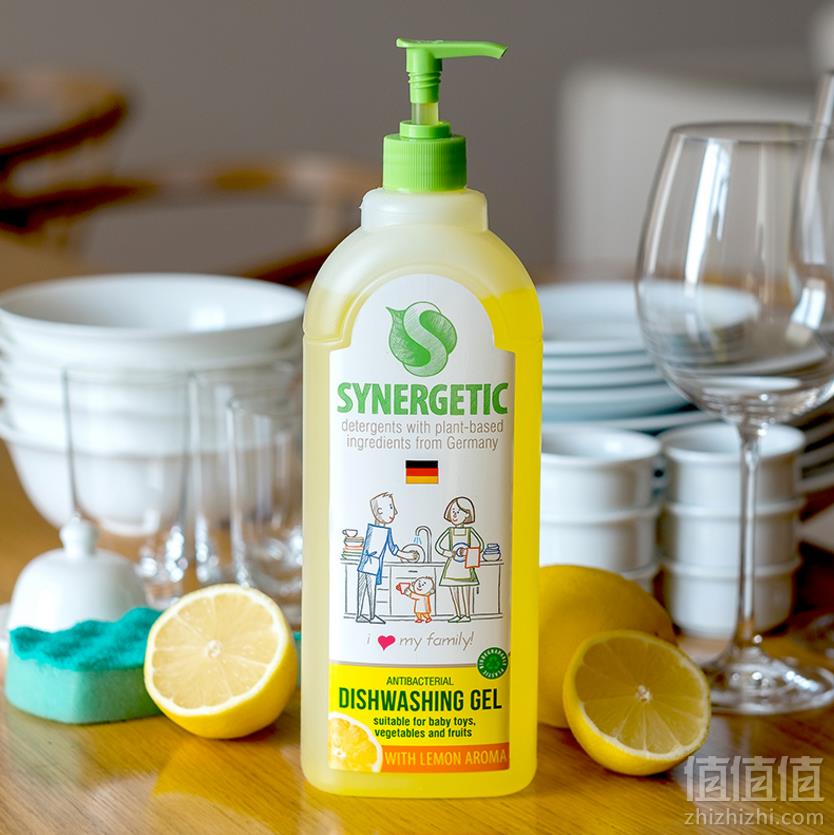 SYNERGETIC 森力佳 柠檬果蔬餐具洗洁精 1000ml新低19.9元包邮（需领券）