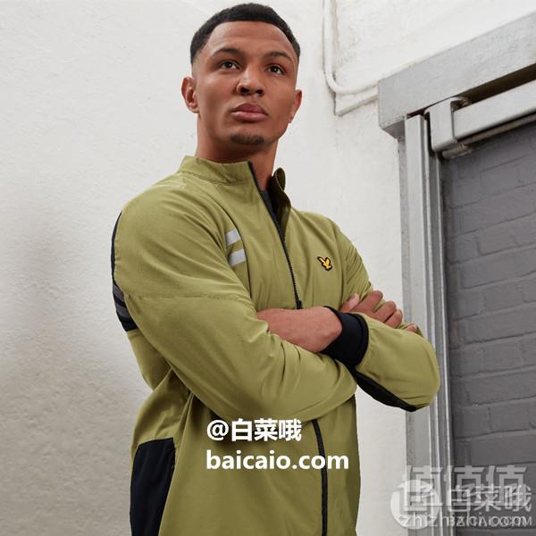 限XL码，Lyle & Scott 苏格兰金鹰 男士超弹运动夹克JK1060 Prime会员免费直邮含税到手226元