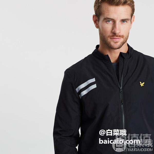 限XL码，Lyle & Scott 苏格兰金鹰 男士超弹运动夹克JK1060 Prime会员免费直邮含税到手226元