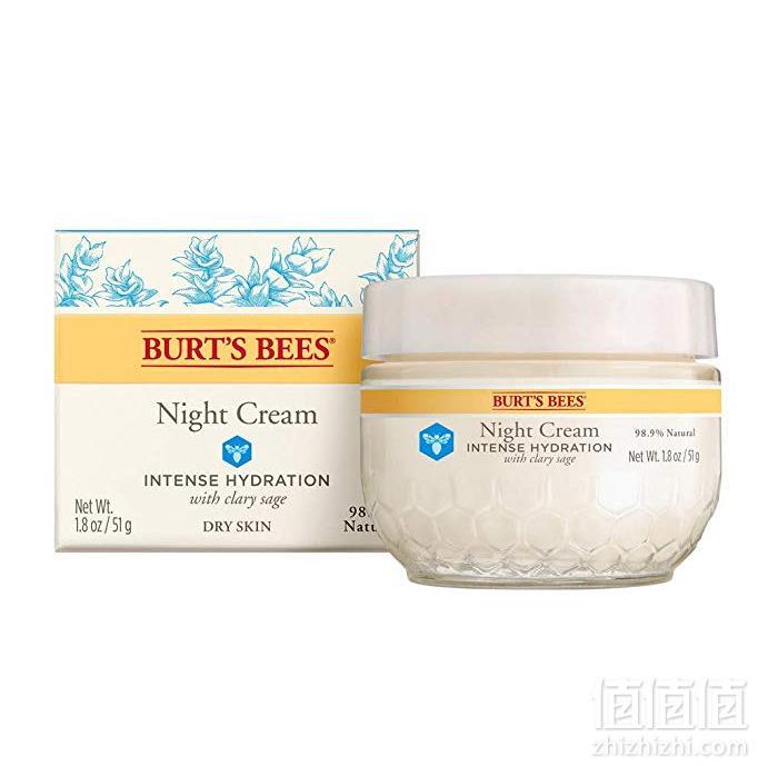 Burt's Bees 小蜜蜂 深层补水保湿晚霜 51g Prime会员凑单免费直邮含税到手113.94元