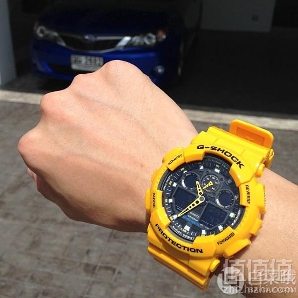 Casio 卡西欧 G-Shock系列 GA-100A-9AER 男士双显运动手表 Prime会员免费直邮含税到手485元