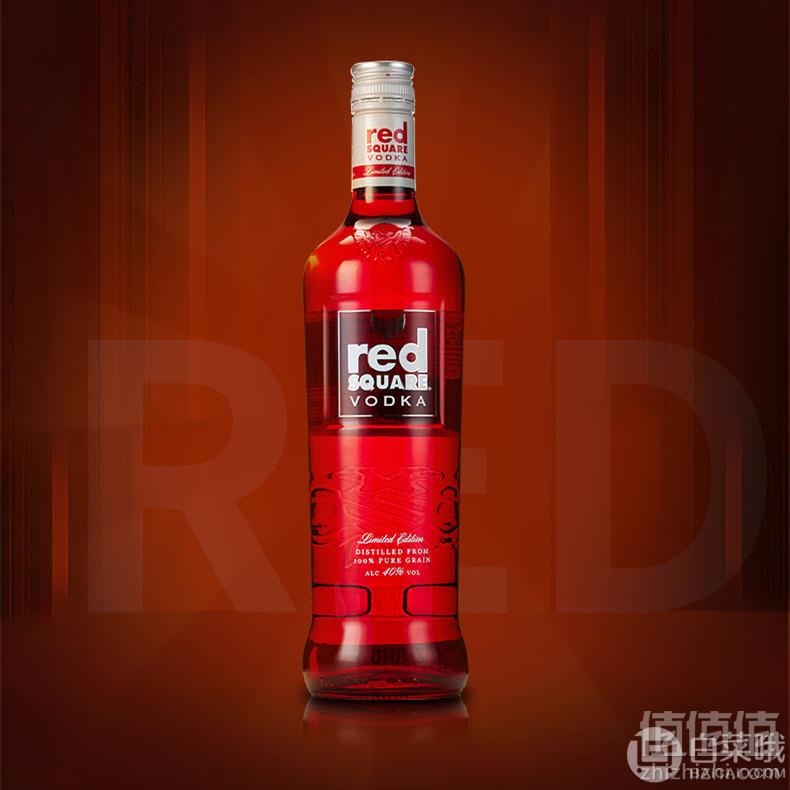 英国进口，Red Square 红广场 限量版蓝瓶伏特加700ml55元包邮（需领券）