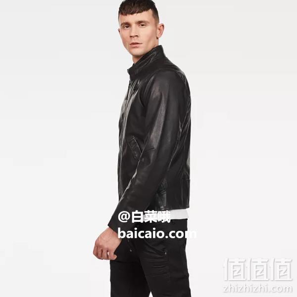 3折！L码，G-Star Raw Empral 男士仿皮修身机车夹克 Prime会员免费直邮含税到手514元