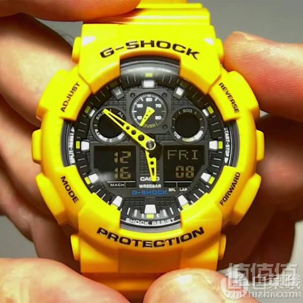 Casio 卡西欧 G-Shock系列 GA-100A-9AER 男士双显运动手表 Prime会员免费直邮含税到手485元