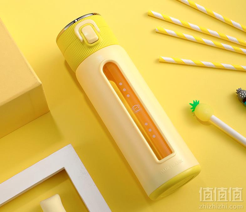 Paul Frank 大嘴猴 便携式防爆双层玻璃杯 多色29元包邮（需领券）