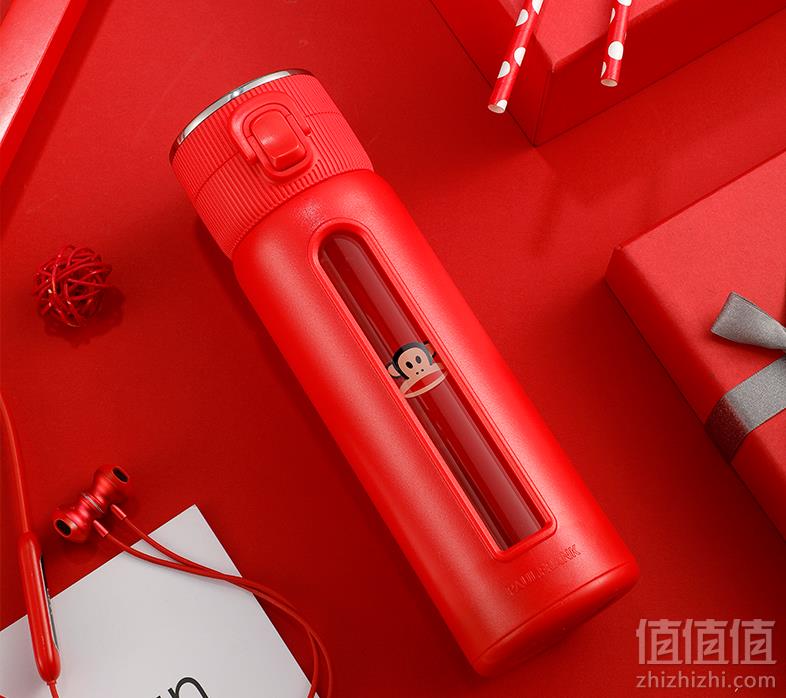 Paul Frank 大嘴猴 便携式防爆双层玻璃杯 多色29元包邮（需领券）