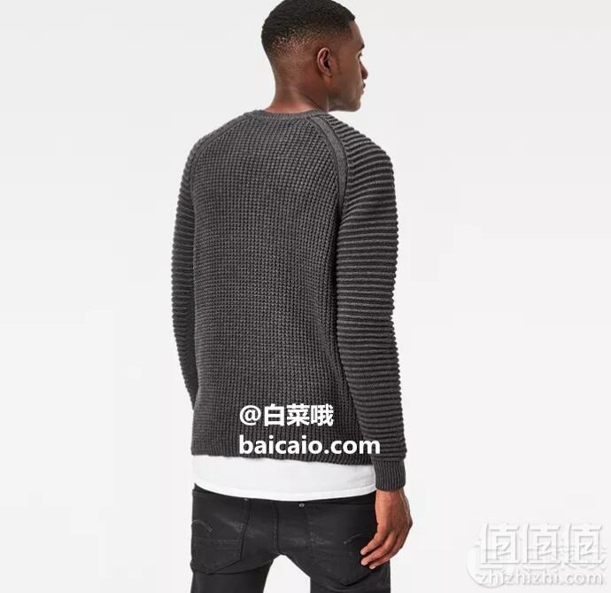 M码，G-Star Raw Suzaki 男士纯棉圆领针织衫 Prime会员免费直邮含税到手265元