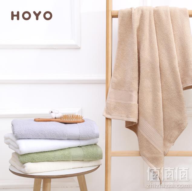 0.6秒瞬间吸水，日本HOYO A类全棉超柔大浴巾39.9元包邮（需领券）