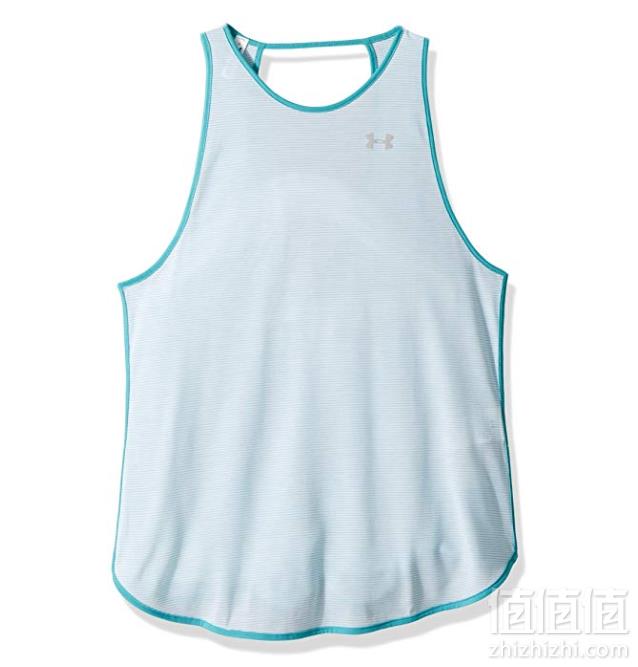 限XL码，Under Armour 安德玛 Threadborne Streaker 女子露背运动背心 浅蓝色到手98.83元