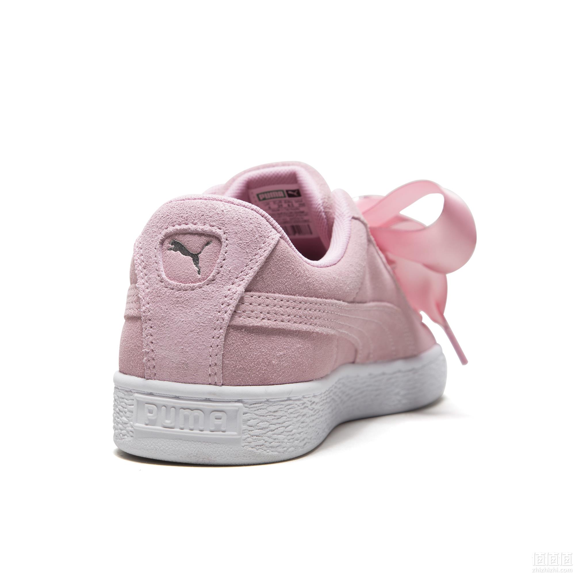限EU37.5码，Puma 彪马 Suede Heart Galaxy WN 女士麂皮运动鞋 流星粉 Prime会员免费直邮含税到手222.89元