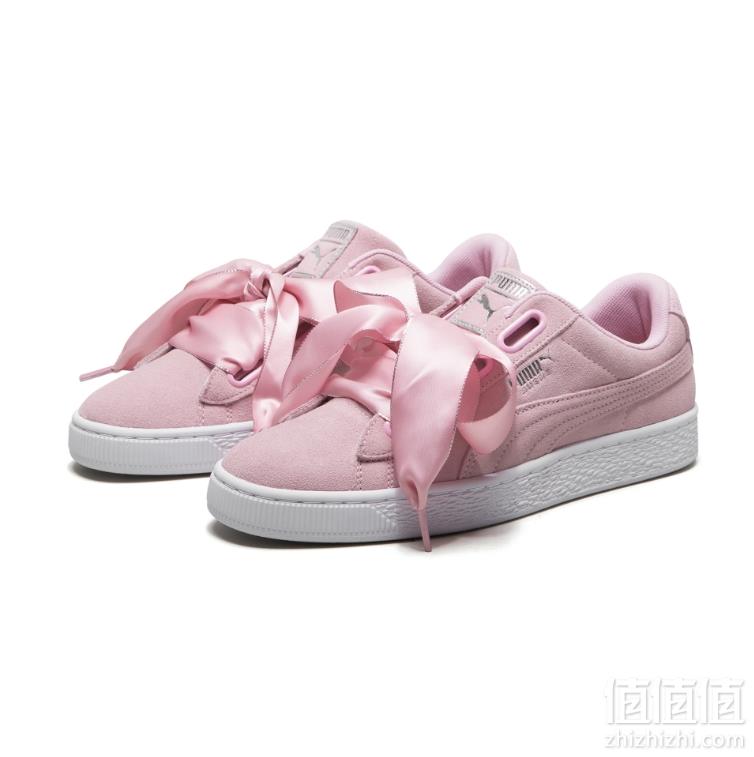 限EU37.5码，Puma 彪马 Suede Heart Galaxy WN 女士麂皮运动鞋 流星粉 Prime会员免费直邮含税到手222.89元