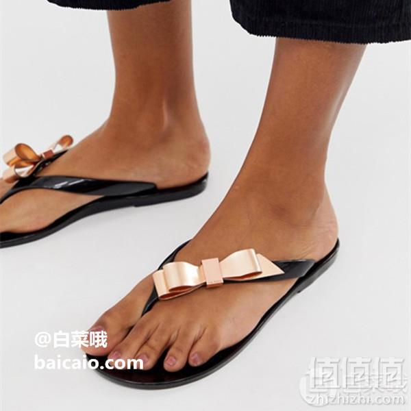 限36码，Ted Baker 泰德·贝克 Suzie 夹趾拖鞋 Prime会员免费直邮含税新低264.72元