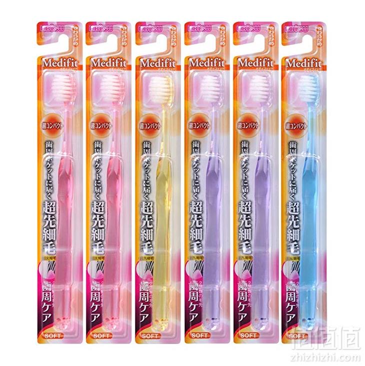 EBISU 惠百施 超细刷毛 超小牙刷 6支装 prime会员凑单免费直邮到手51.88元