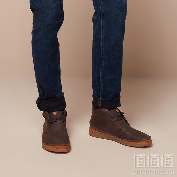 限43码，Clarks 其乐 Oakland Rise 男士牛皮系带休闲短靴 Prime会员免费直邮含税到手349元