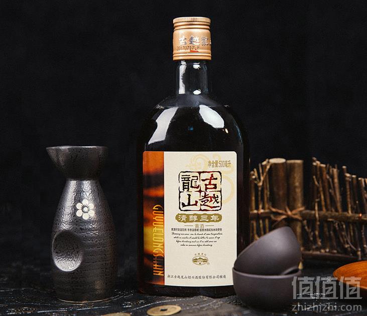 古越龙山 绍兴黄酒 清醇三年 500ml*6瓶新低48元（需凑单）